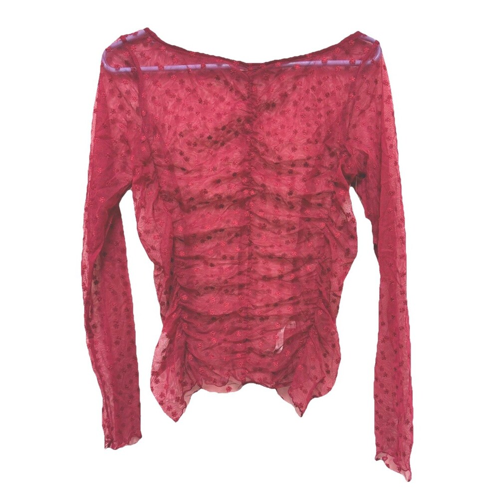 NWT Free People Intimately Glass Roses Most Likely Layering Top Long Sleeve SZ S